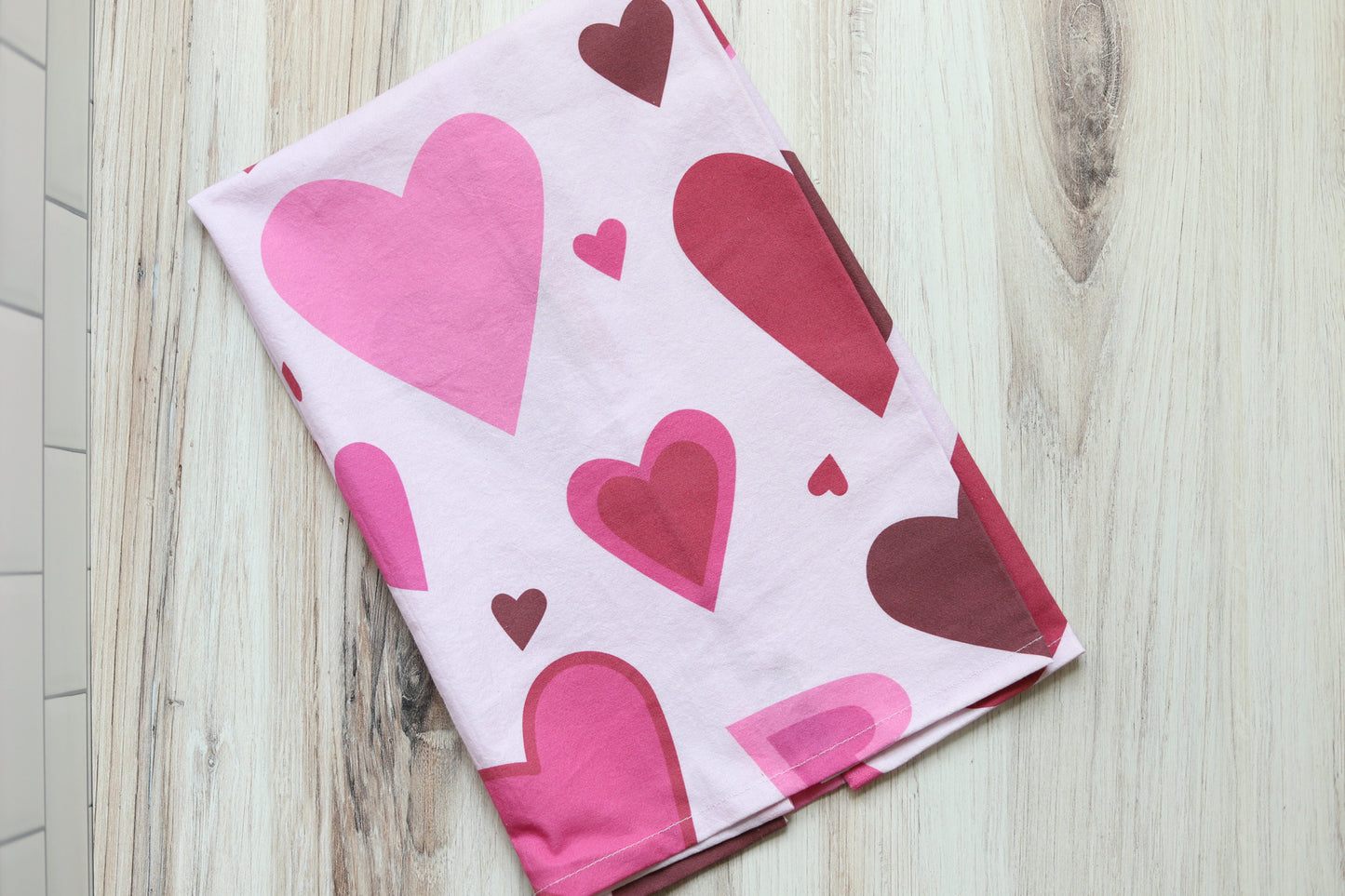Big Hearts {tea towel}